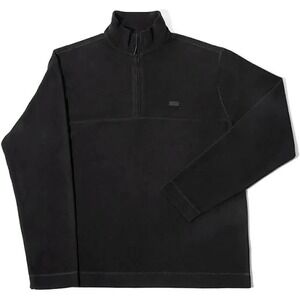 RAINS NEW Addis Fleece Half Zip Unisex‎ Jacket Black Size XL MSRP $105